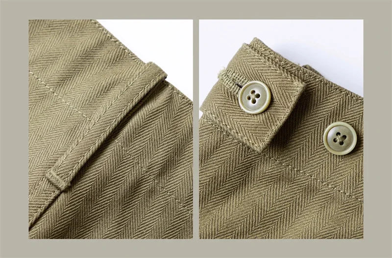 Red Tornado Herringbone Pants