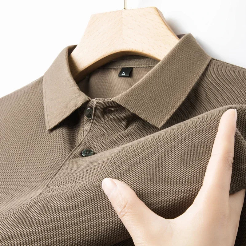 Cotton Polo Shirt - Summer Casual Breathable Tee