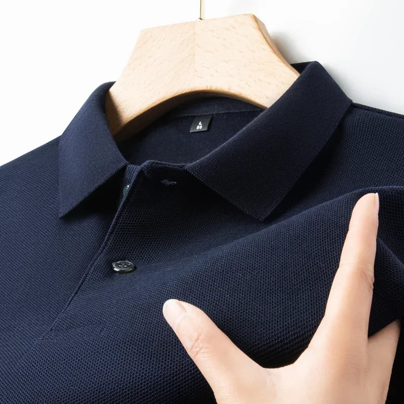 Cotton Polo Shirt - Summer Casual Breathable Tee