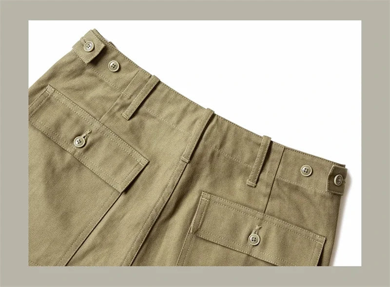 Red Tornado Herringbone Pants