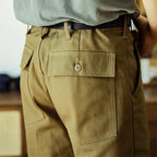 Red Tornado Herringbone Pants