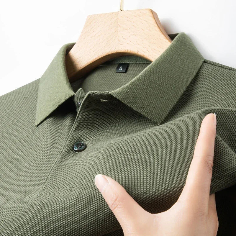 Cotton Polo Shirt - Summer Casual Breathable Tee