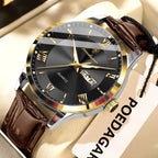 POEDAGAR Leather Watch