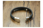 Steelbar Leather Bracelet