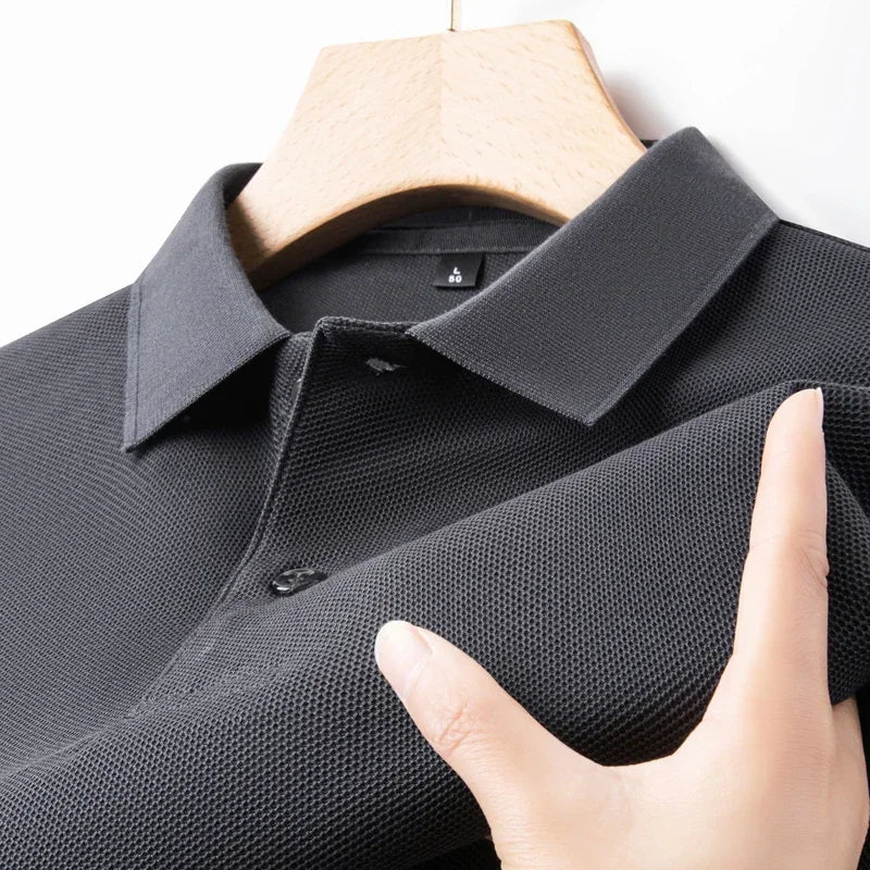 Cotton Polo Shirt - Summer Casual Breathable Tee