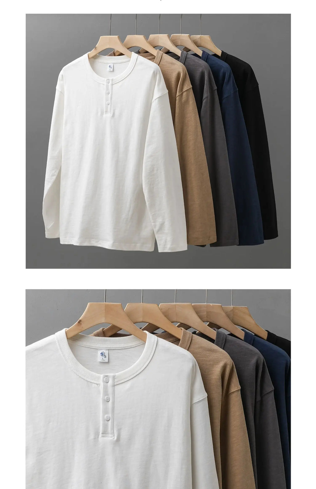 Heavyweight Cotton Henley