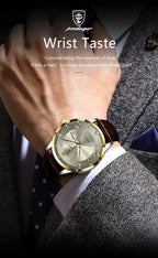 POEDAGAR Leather Watch