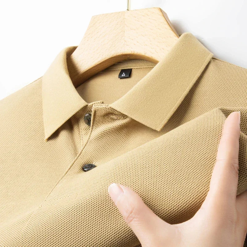 Cotton Polo Shirt - Summer Casual Breathable Tee