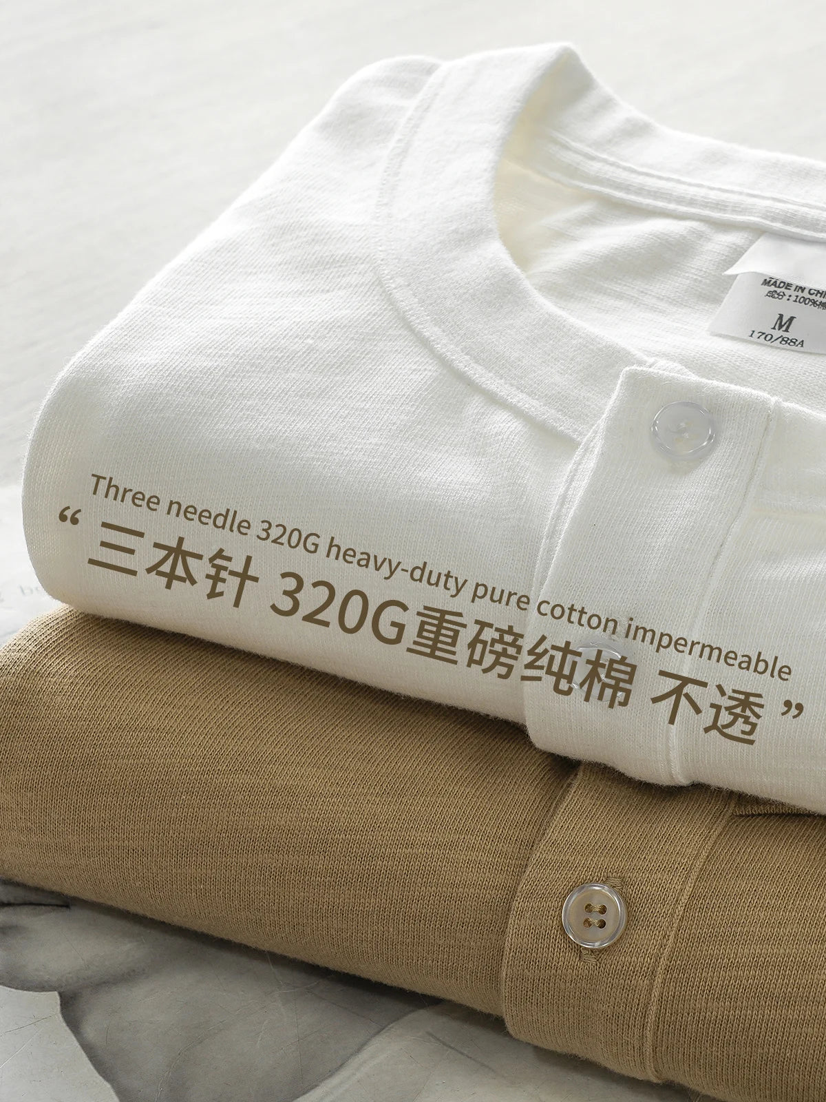 Heavyweight Cotton Henley