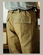 Red Tornado Herringbone Pants