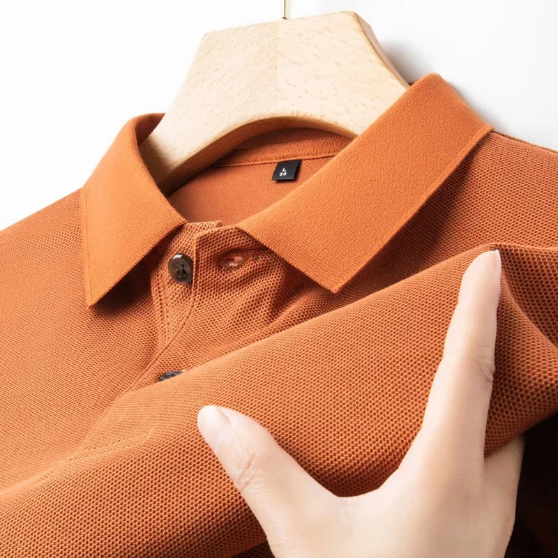 Cotton Polo Shirt - Summer Casual Breathable Tee