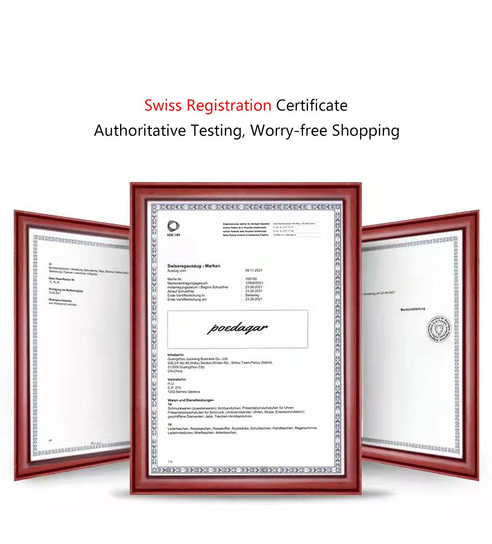 POEDAGAR Leather Watch