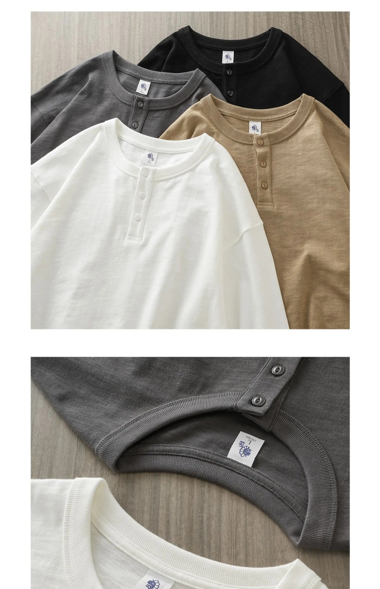 Heavyweight Cotton Henley