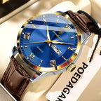 POEDAGAR Leather Watch