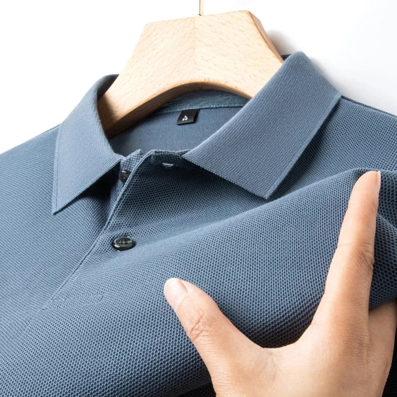 Cotton Polo Shirt - Summer Casual Breathable Tee