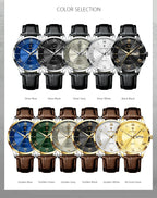 POEDAGAR Leather Watch