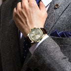 POEDAGAR Leather Watch