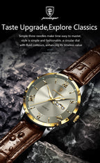 POEDAGAR Leather Watch