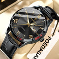 POEDAGAR Leather Watch