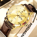 POEDAGAR Leather Watch