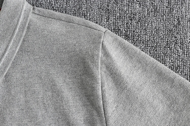 Retro Short-sleeved Lapel Solid Color Polo Shirt