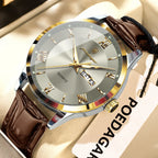 POEDAGAR Leather Watch