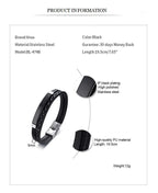 Steelbar Leather Bracelet