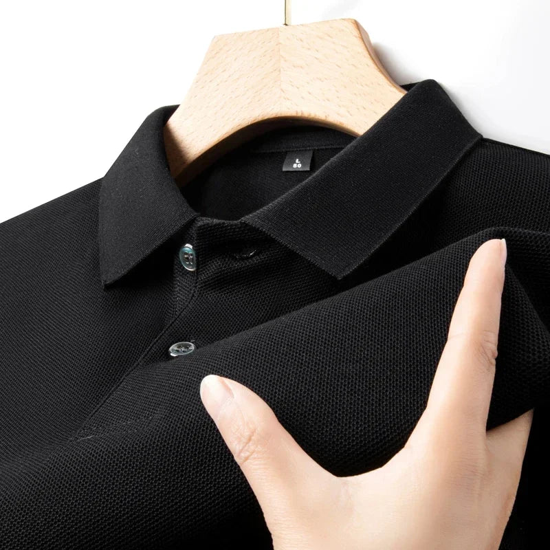 Cotton Polo Shirt - Summer Casual Breathable Tee